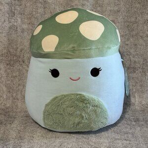 12 Inch Squishmallow Bo Lynn Mushroom Plush Blue Green New With Tags